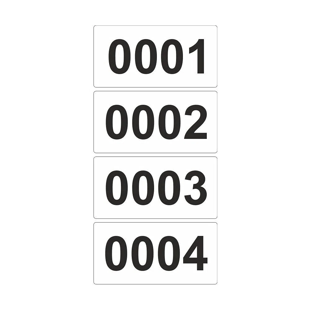 Etiquetas adhesivas en rollo, numeradas consecutivamente, 100 x 50 mm (5000)