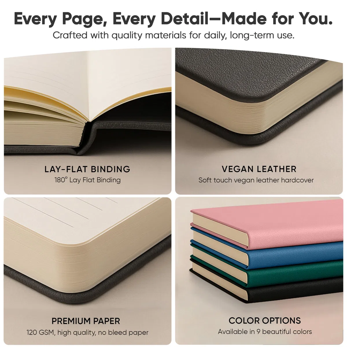 PRODUCTIVITY STORE - El mejor diario diario para hombres y mujeres, diario de gratitud, diario de manifestación y diario guiado con indicaciones para el crecimiento personal (A5, color crema)