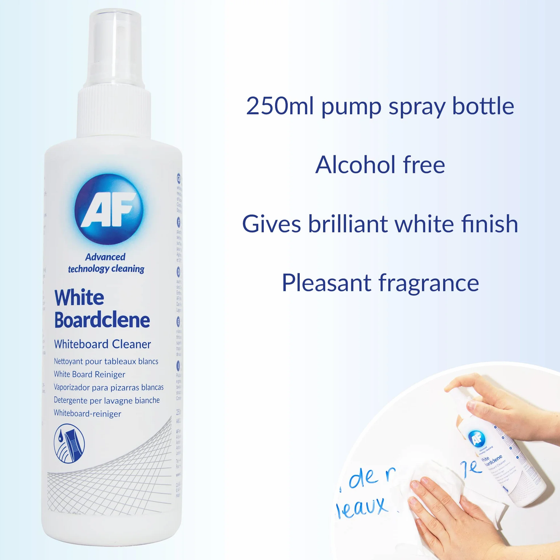 AF Solución en aerosol limpiador de pizarra blanca 12 x 250 ml