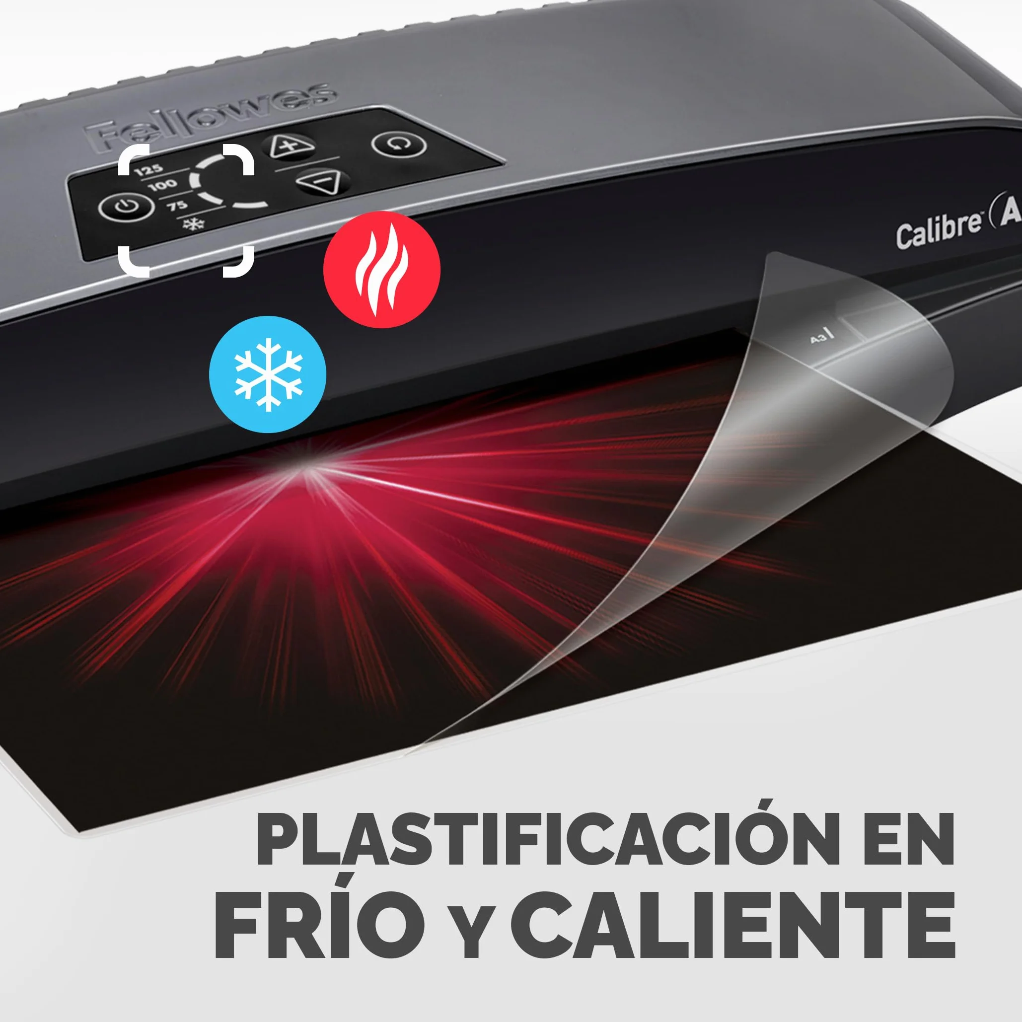Fellowes Plastificadora A3 80-125 micras Apagado automático Modo reposo Negro