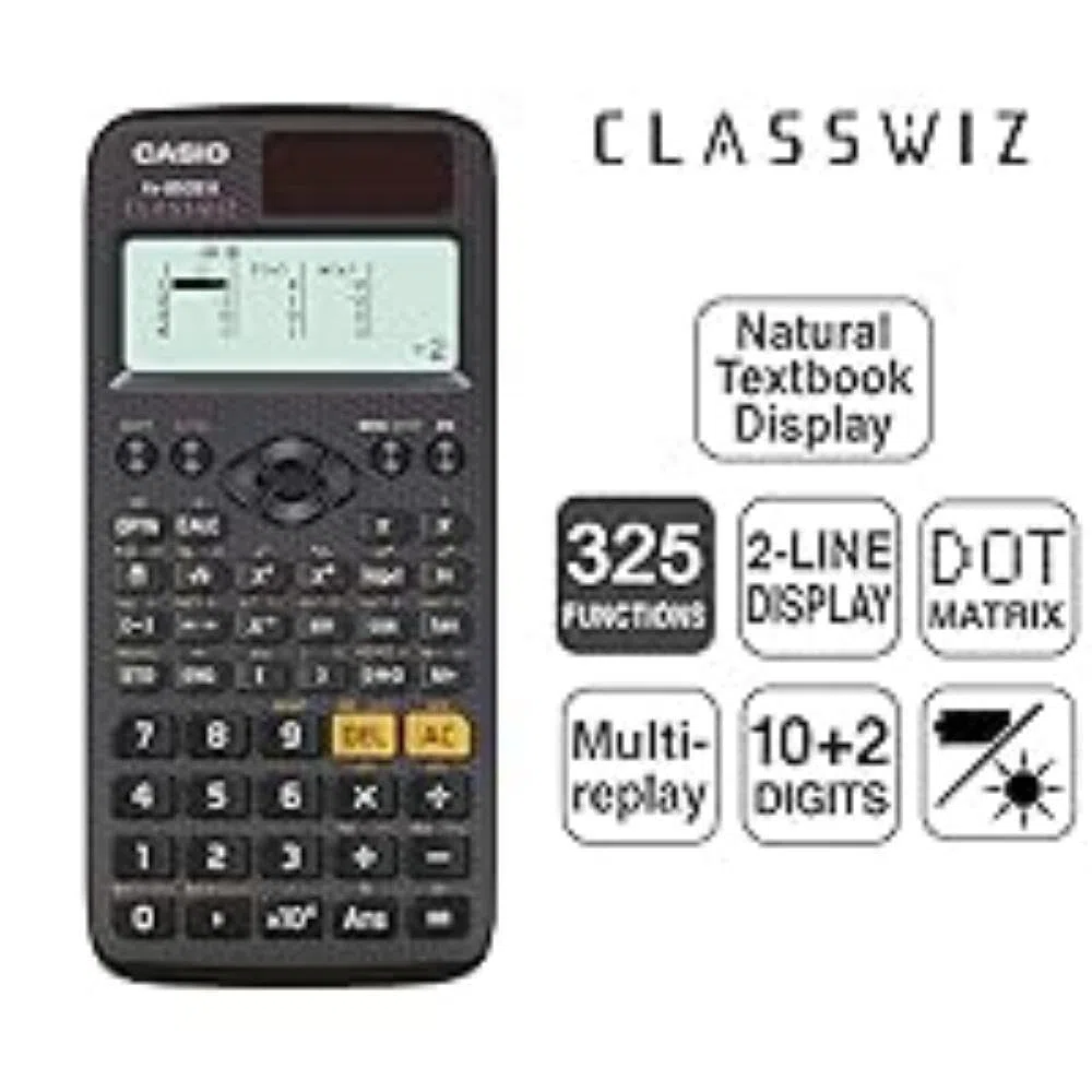 Casio FX-85DE X ClassWiz Calculadora científica y técnica,(No apto para el currículo español), Idioma Alemán