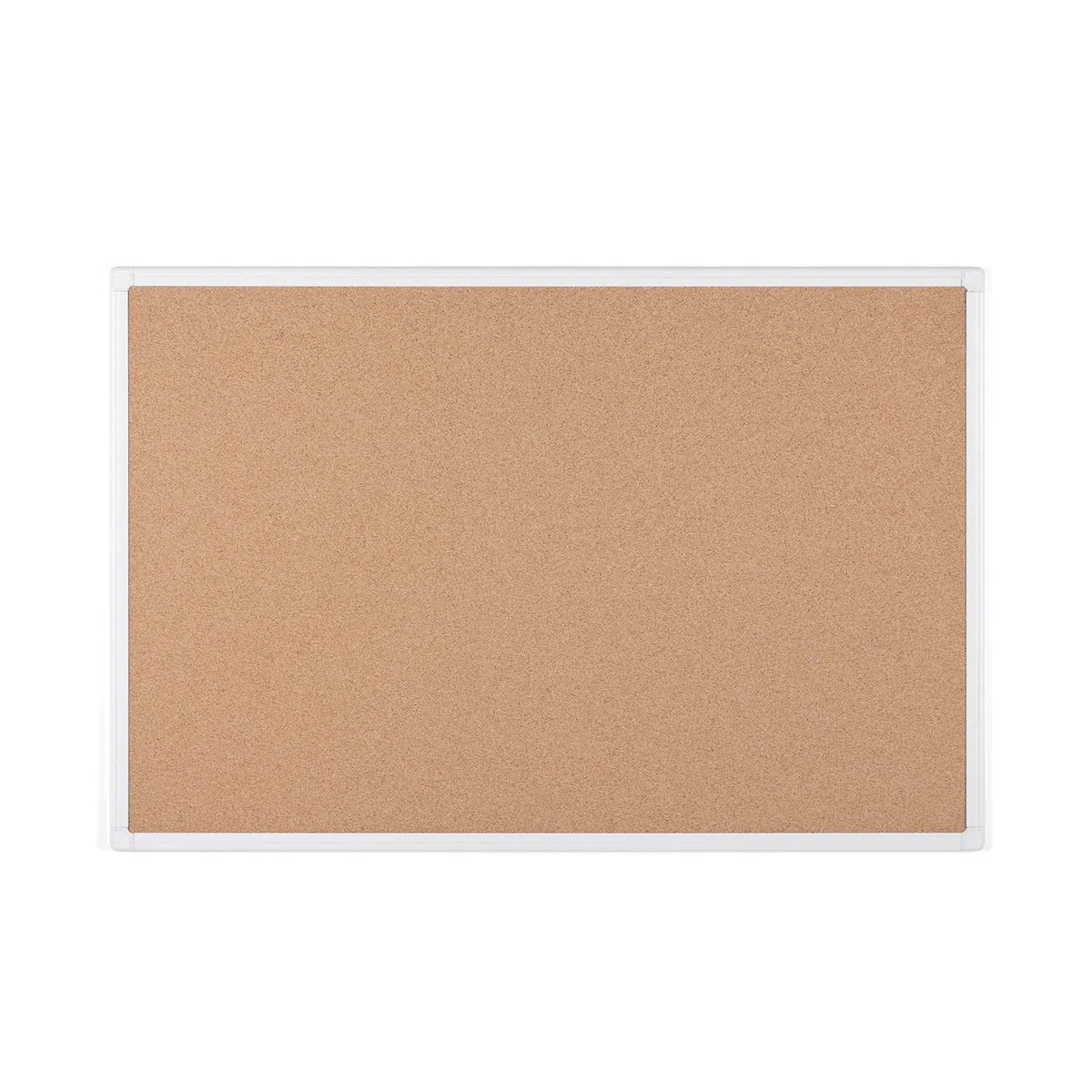 Bi-Office - Tablero de corcho con protección antimicrobiana, marco de aluminio anodizado blanco, 60 x 45 cm