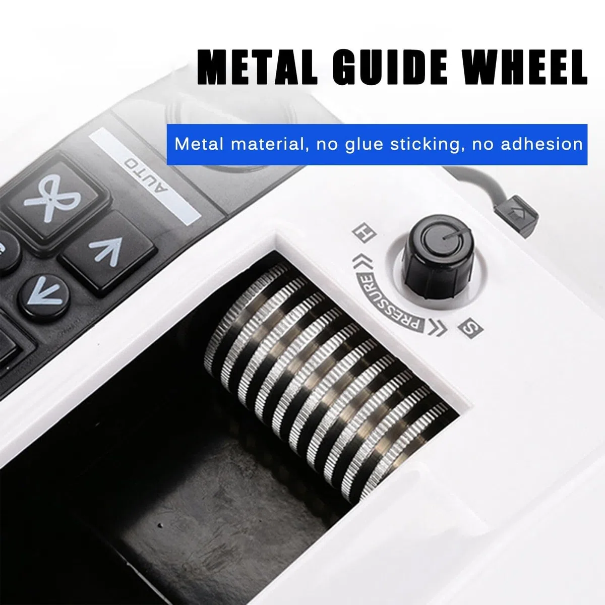 Cortador de cinta automático, dispensador eléctrico de cinta con pantalla digital, longitud de corte ajustable 20-999 mm, para envolver y embalar, compatible con ancho de papel de 7-50 mm