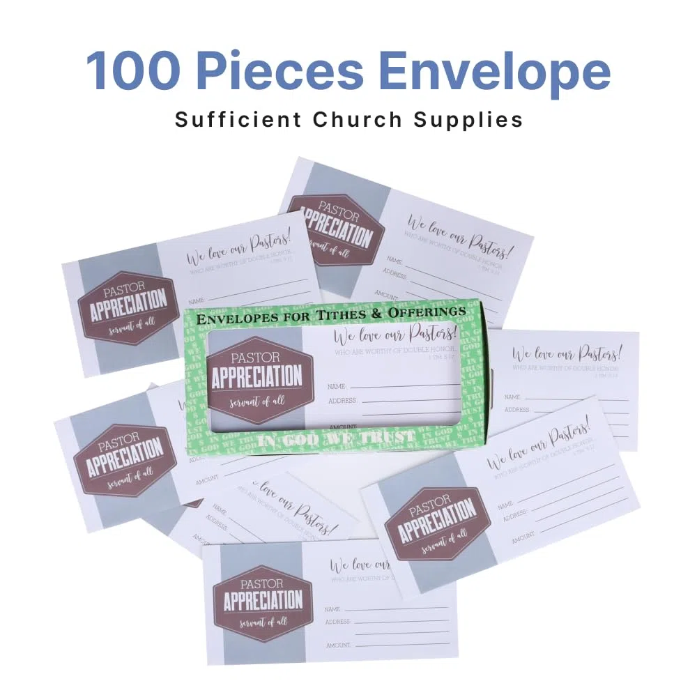 Pastor Appreciation - Sobre (apreciación de pastor, 100 unidades)