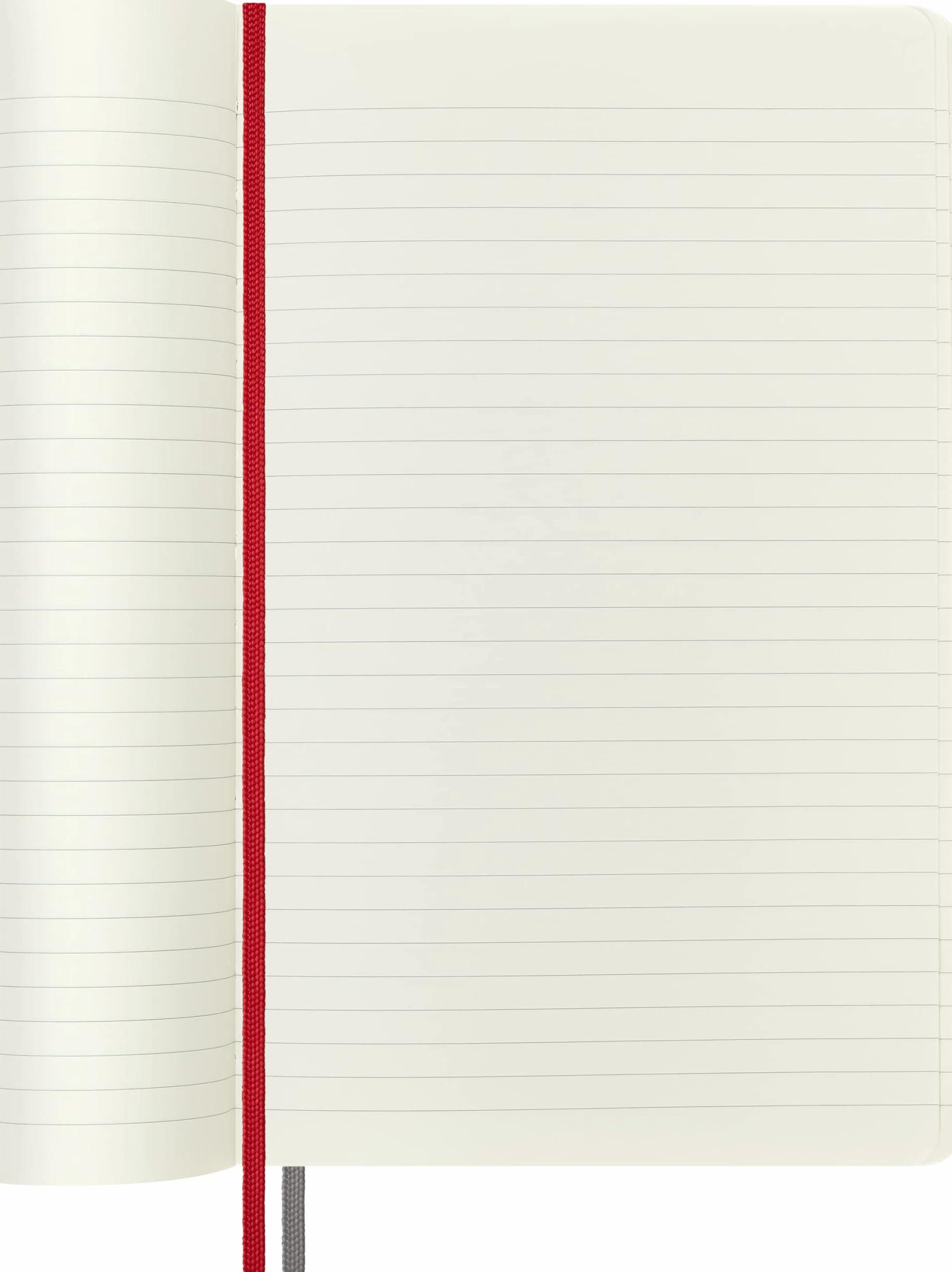 Moleskine Classic Notebook Expanded, Cuaderno Rayado, Tapa Blanda y Cierre Elástico, Large 13 x 21 cm, Rojo Escarlata, 400 Páginas | Cuaderno grande de 12,7 x 21 cm con 400 páginas rayadas para diario, notas, planificación y escritura diaria.
