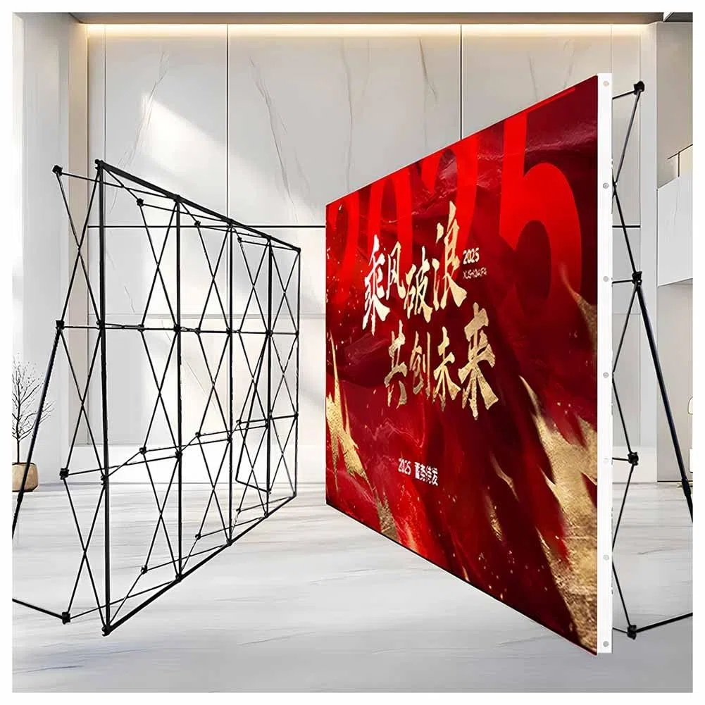 Soporte for carteles - Soportes de tensión emergentes grandes, sin tela for exhibición en el suelo - Soportes for carteles for eventos, exposiciones y bodas.(17.3X7.5 FT)