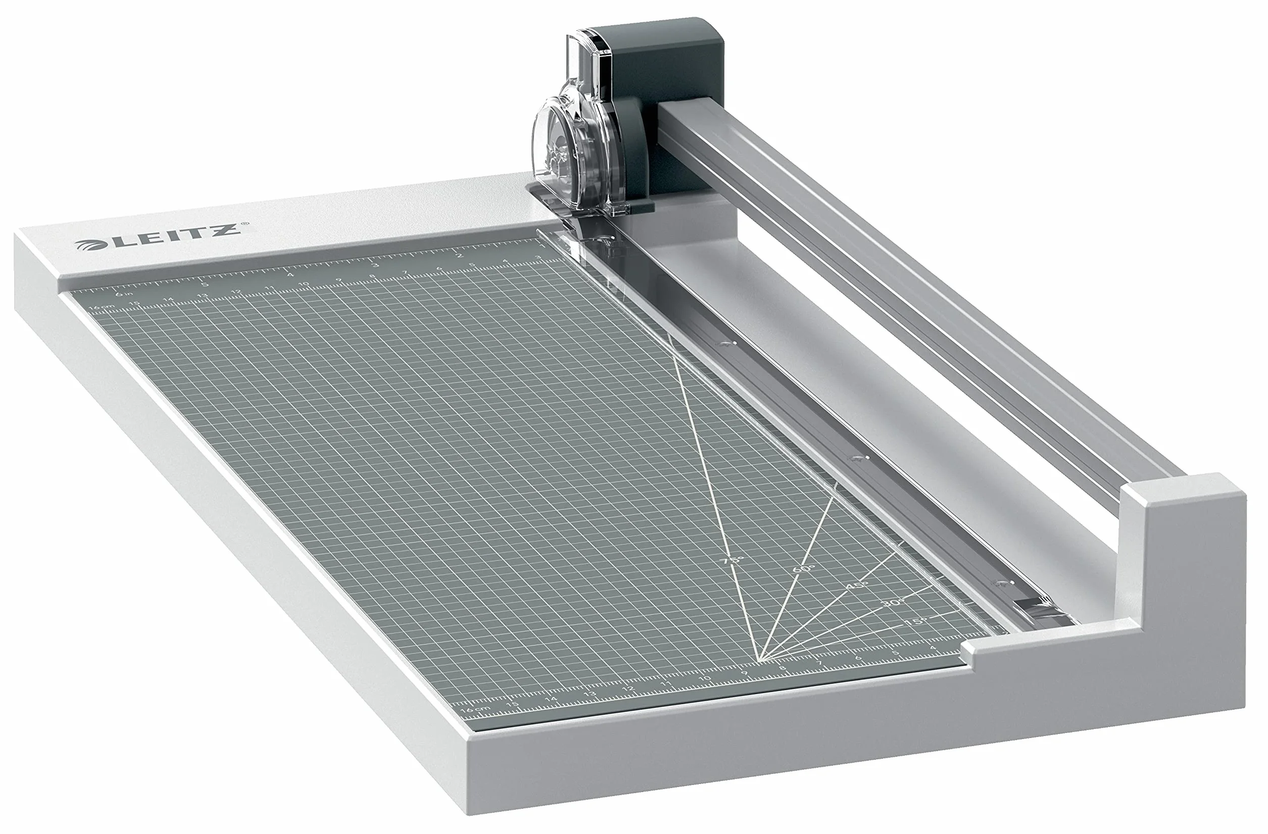 Leitz Precisión Cortadora de Papel A4 para Trabajar en Casa, Corta hasta 10 Hojas, Longitud de Corte 305mm , Cuchilla Integrada con Bypass y Guía de Corte, 90260000