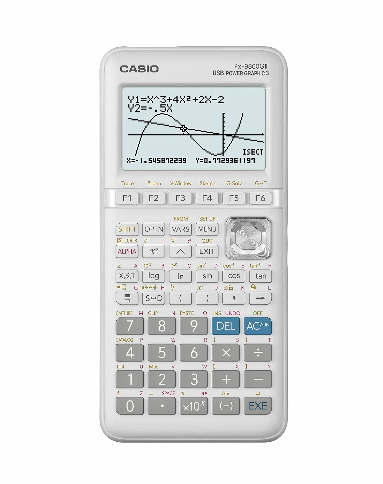 Casio FX-9860GIII - Calculadora gráfica, 21.2 x 91.5 x 184 mm, color plateado