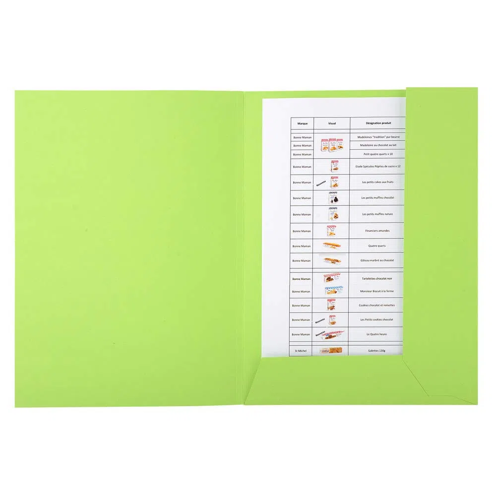 Exacompta 445013E - Carpeta (Conventional file folder, Caja de cartón, Verde, A4, 290 g/m², 240 mm), Pack de 50 unidades