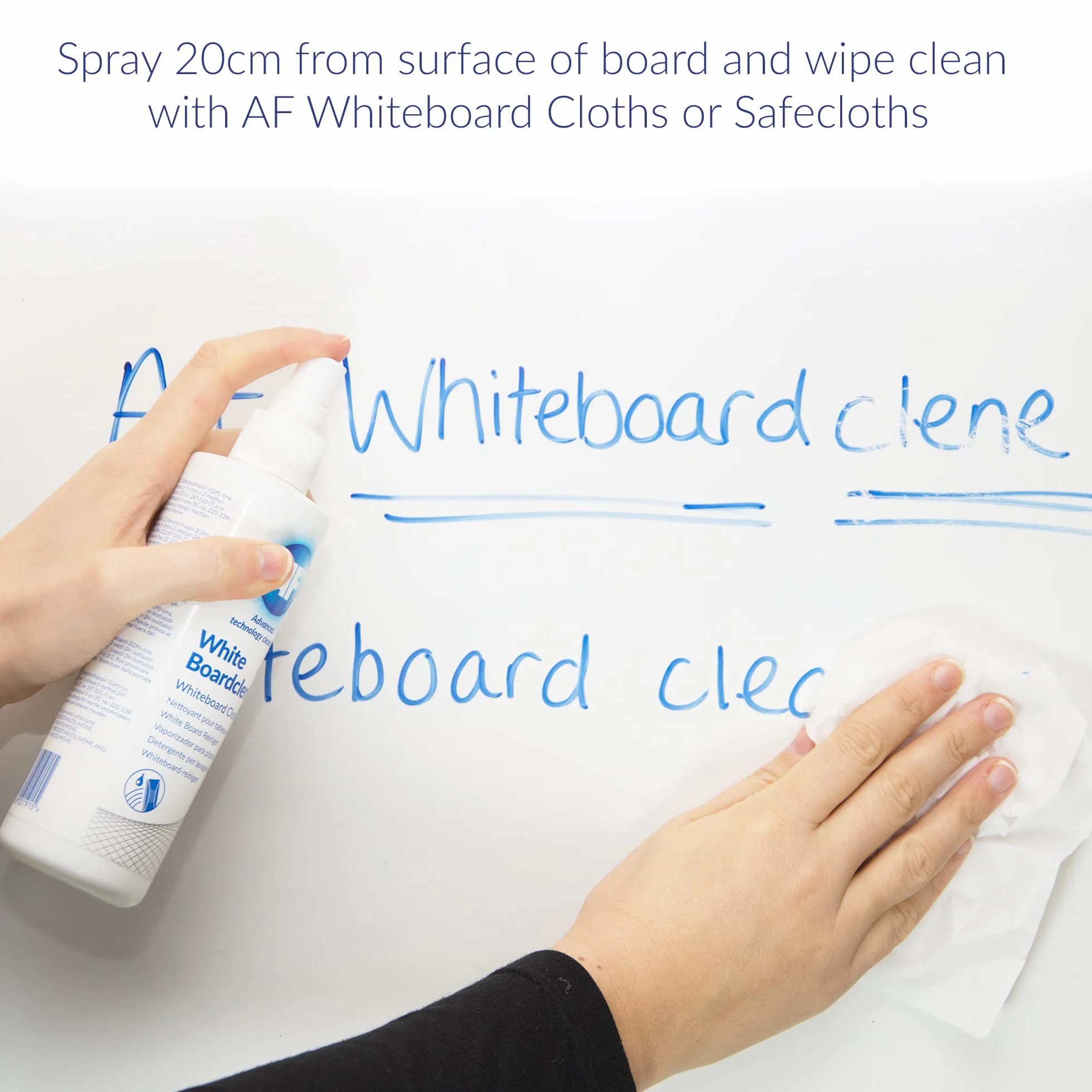 AF Solución en aerosol limpiador de pizarra blanca 12 x 250 ml