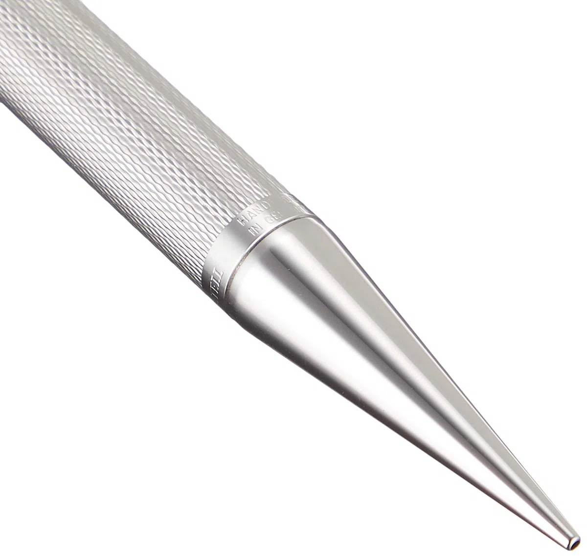 Graf von Faber-Castell 146534 Bolígrafo Guilloche, bañado en rodio | Cuerpo metálico guilloché con piezas metálicas rodiadas y recambio de gran capacidad B apto para documentos