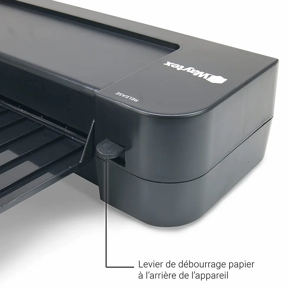 Plastificadora A3 A4 A5 A6 A7 Pro Ultra rápida en caliente y fría hasta 2 x 150 micras Temperatura ajustable para uso profesional intensivo Pack con 100 fundas A4 + 100 fundas A3 + 1 recortadora