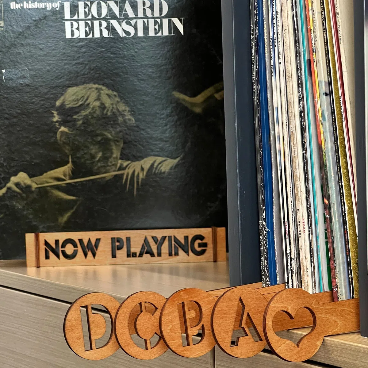 Y-II Divisores de discos de vinilo A-Z, se pueden leer a la izquierda y a la derecha (29 piezas de madera de alta calidad), soporte de discos de vinilo, organizador de almacenamiento de álbumes