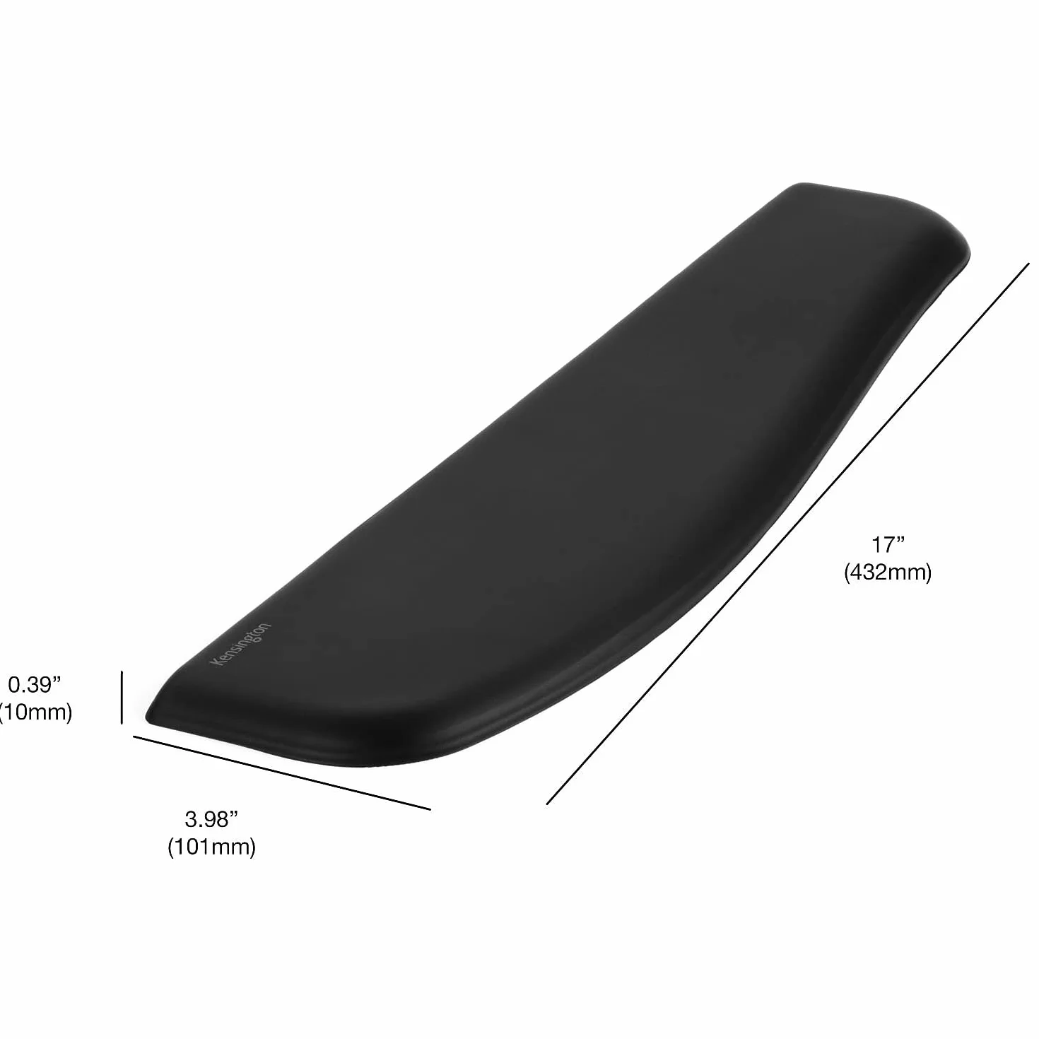 Kensington K52800WW - Reposamuñecas Ergosoft para teclados Finos Color Negro