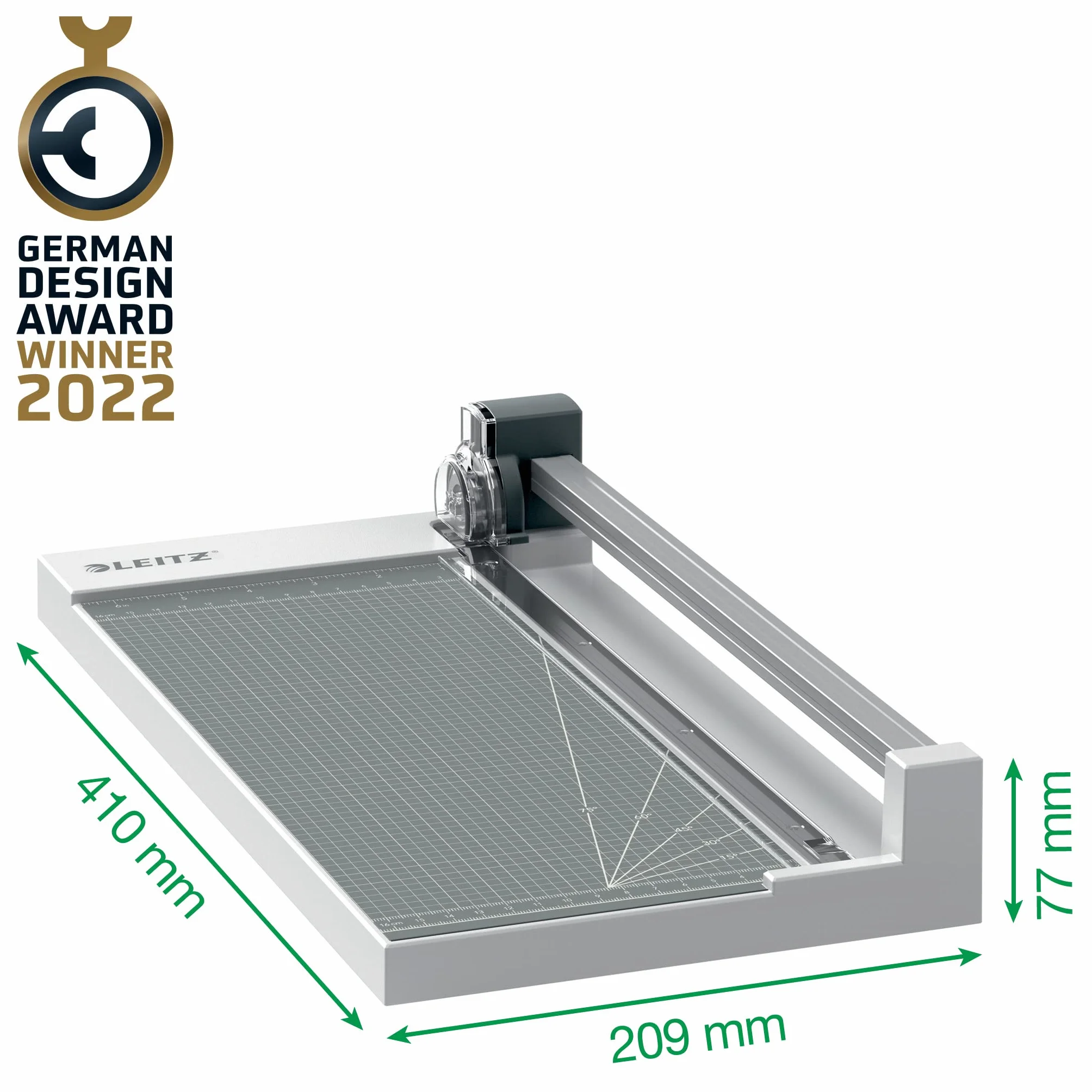 Leitz Precisión Cortadora de Papel A4 para Trabajar en Casa, Corta hasta 10 Hojas, Longitud de Corte 305mm , Cuchilla Integrada con Bypass y Guía de Corte, 90260000