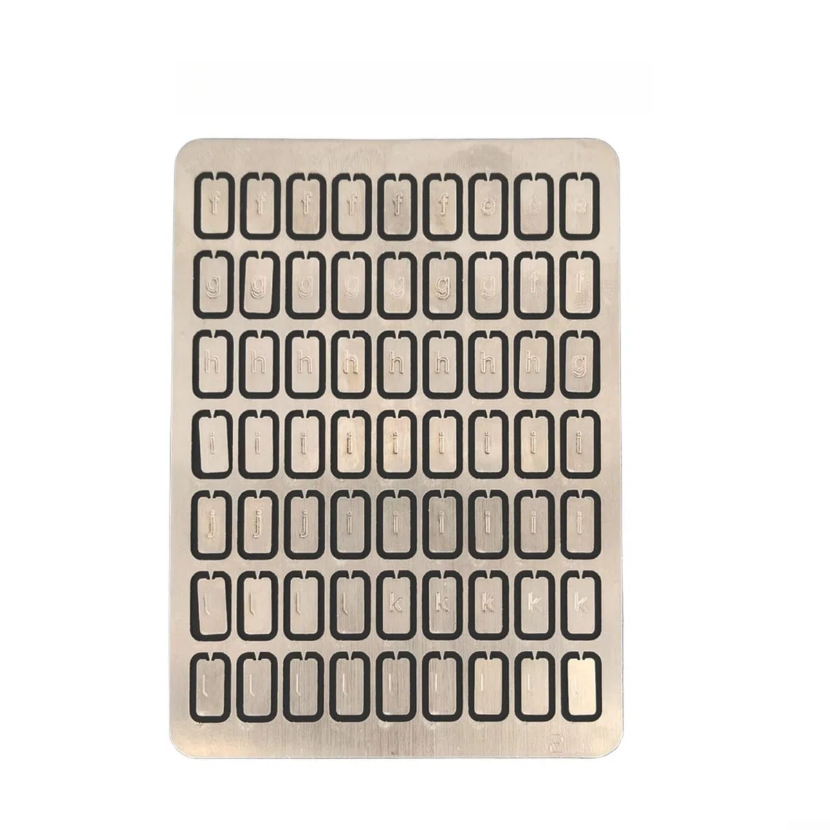 Cuaderno mecánico de contraseñas de acero inoxidable, libro de notas de metal seguro con placas del alfabeto para almacenamiento de códigos personalizados, herramienta de seguridad resistente al óxido