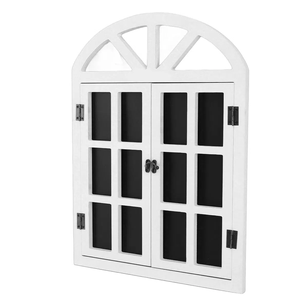 Cartel de pizarra falsa para ventana, elegante pizarra negra, pizarra de mensajes para el hogar, cafetería, bar, decoración, 40 x 52 cm (blanco)