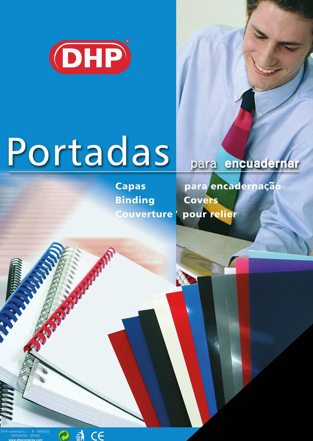 Portadas de encuadernación DHP Negro A3 Polipropileno 100 Piezas