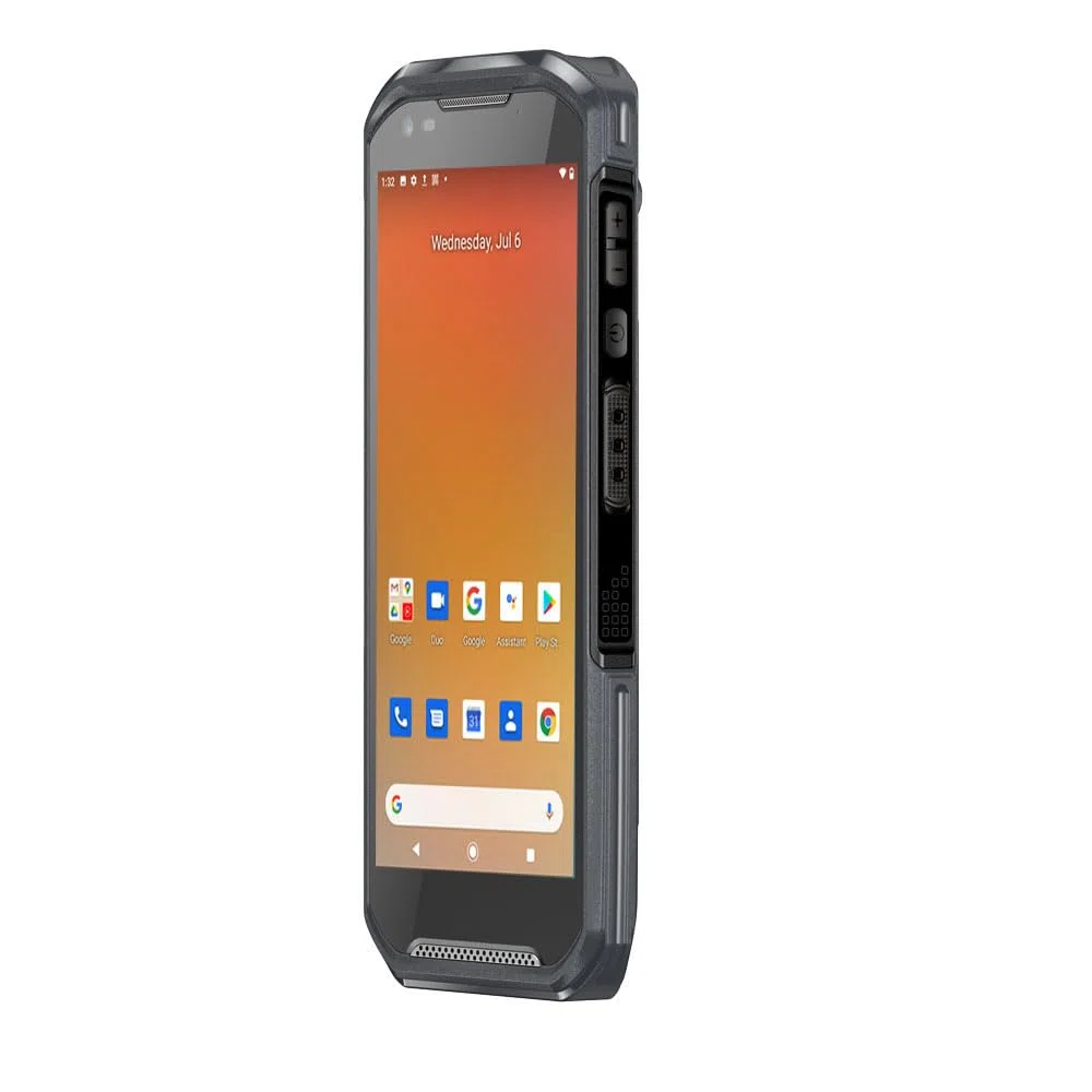 [Android 13 + 2D escáner] RUGILINE - Ordenador móvil con escáner de código de barras 2D de 5.5 pulgadas, PDA, compatible con NFC inalámbrico Wi-Fi 4G LTE para entrega en almacén, inventario minorista,