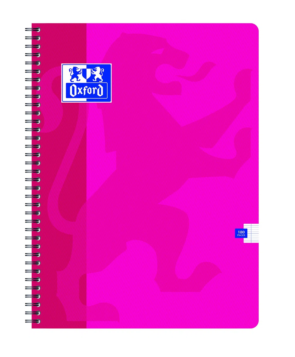 Oxford 100104752 - Cuaderno, cuadriculado, 24 x 32 cm, 180 páginas, paquete de 5