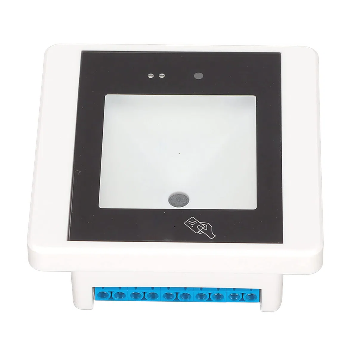 Lector de Código de Barras QR 1D 2D para Administración Administrativa de Control de Acceso Al Salón con Aviso de Timbre, Conexión IP, 1 Escáner (R35C Blanco)