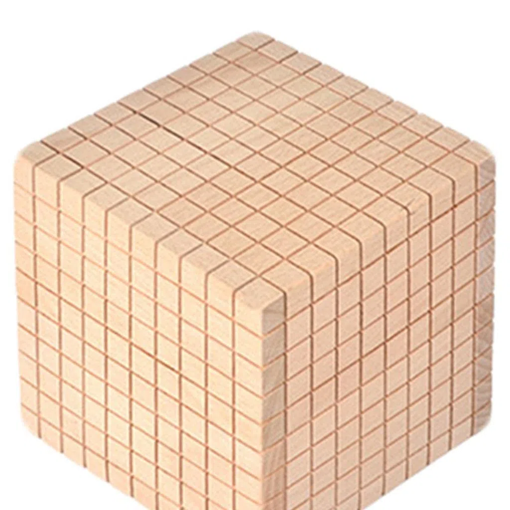 50 Piezas Bloques Base Diez Manipulativos Juego Material Madera para Niños Adecuado para Aula Escolar Enseñanza de Matemáticas Regal, Paquete C