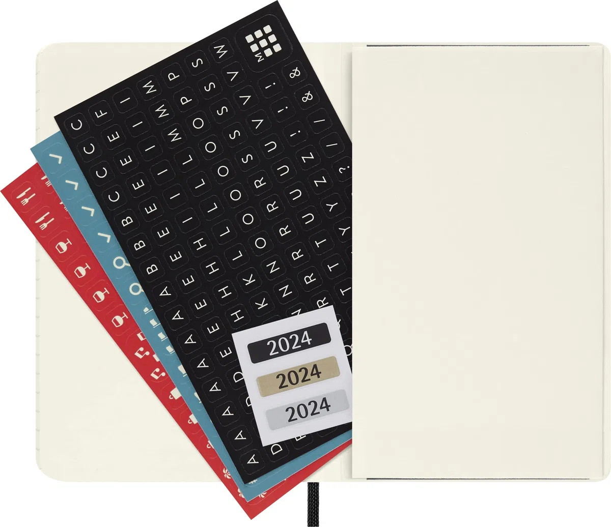 Moleskine Agenda Semanal con Espacio para Notas 12 Meses 2024, Agenda 2024, Formato Pocket 9x14, Tapa Suave y Cierre Elástico, Color Negro