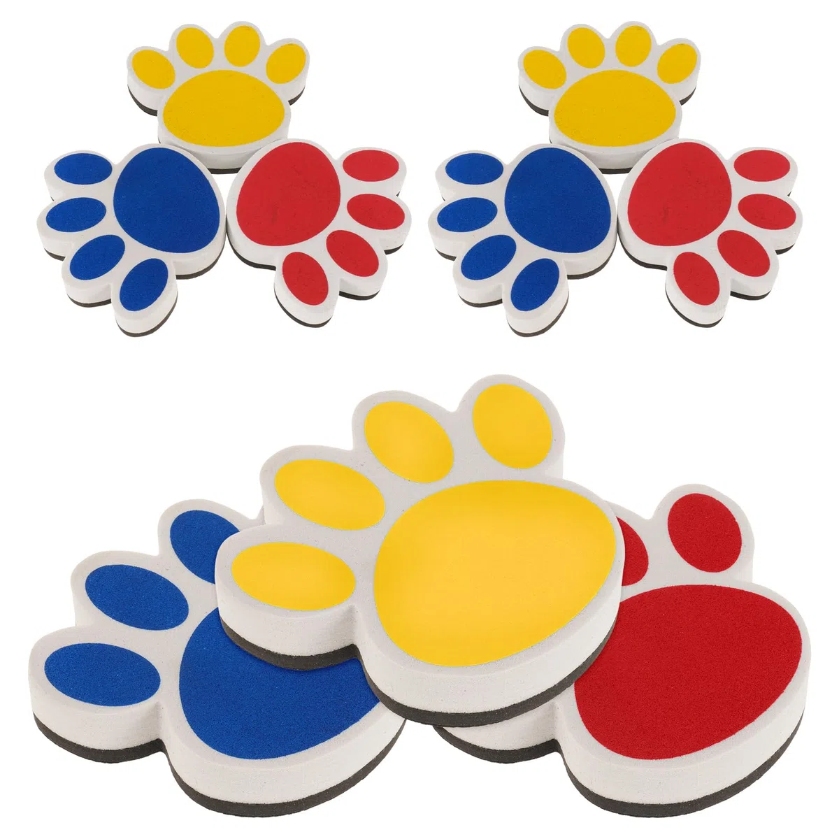 NUOBESTY Borrador de Pizarra de Peluche Forma de Garra, Mini y Portátil para Aula y Oficina