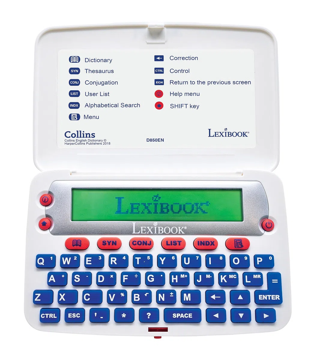 Lexibook D850EN Collins English Electronic Dictionary with Tesaurus