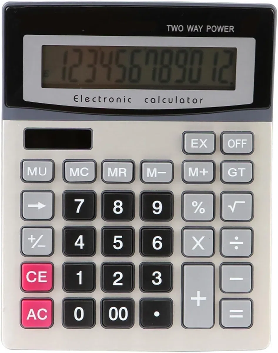 calculadora, Calculadora Suministros de Oficina financiera Computadora Fuente de alimentación Dual Calculadora for Estudiantes