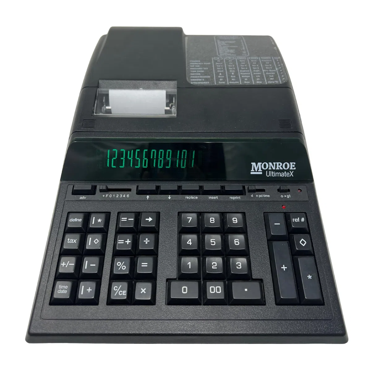 Parte superior de la línea Monroe ultimatex más alto Calidad Heavy Duty 12 dígitos calculadora de impresión/pantalla con opcional suministros y espuma cuña de elevación