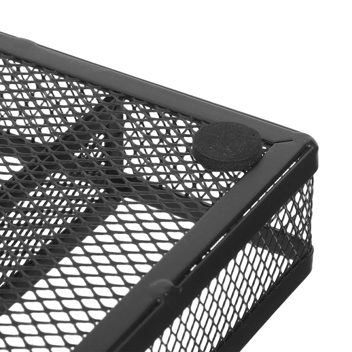 2 Piezas Organizador de Cajones de Escritorio Caja Organizadora de Escritorio de Metal Negro 6 Compartimentos Hierro sin Montaje para Organización y Cajones