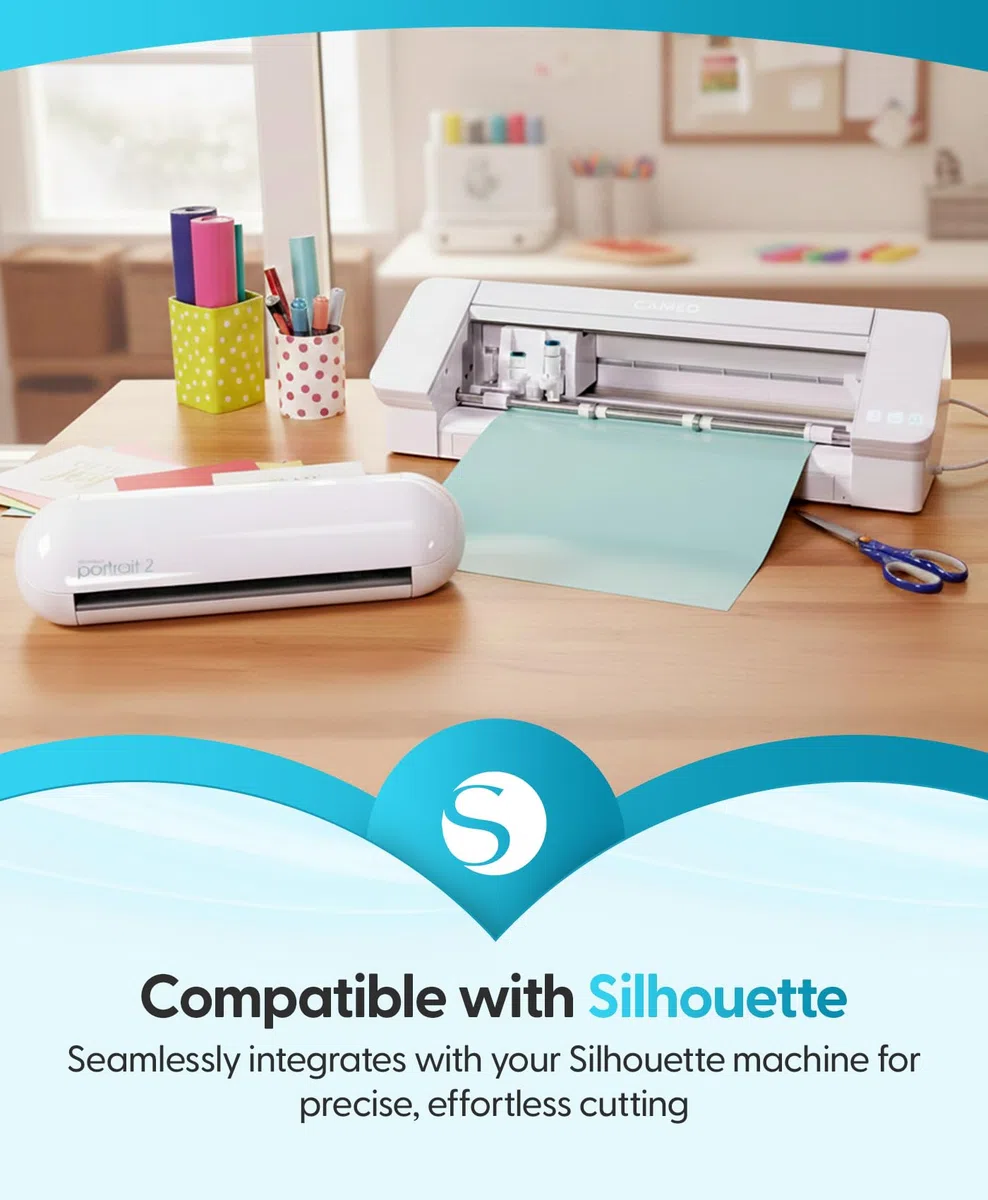 Silhouette America Cuchillo SILH-BLADE-PREM SIL Premium Hobbyplotter con hasta 3 veces la vida útil de los cortadores, blanco