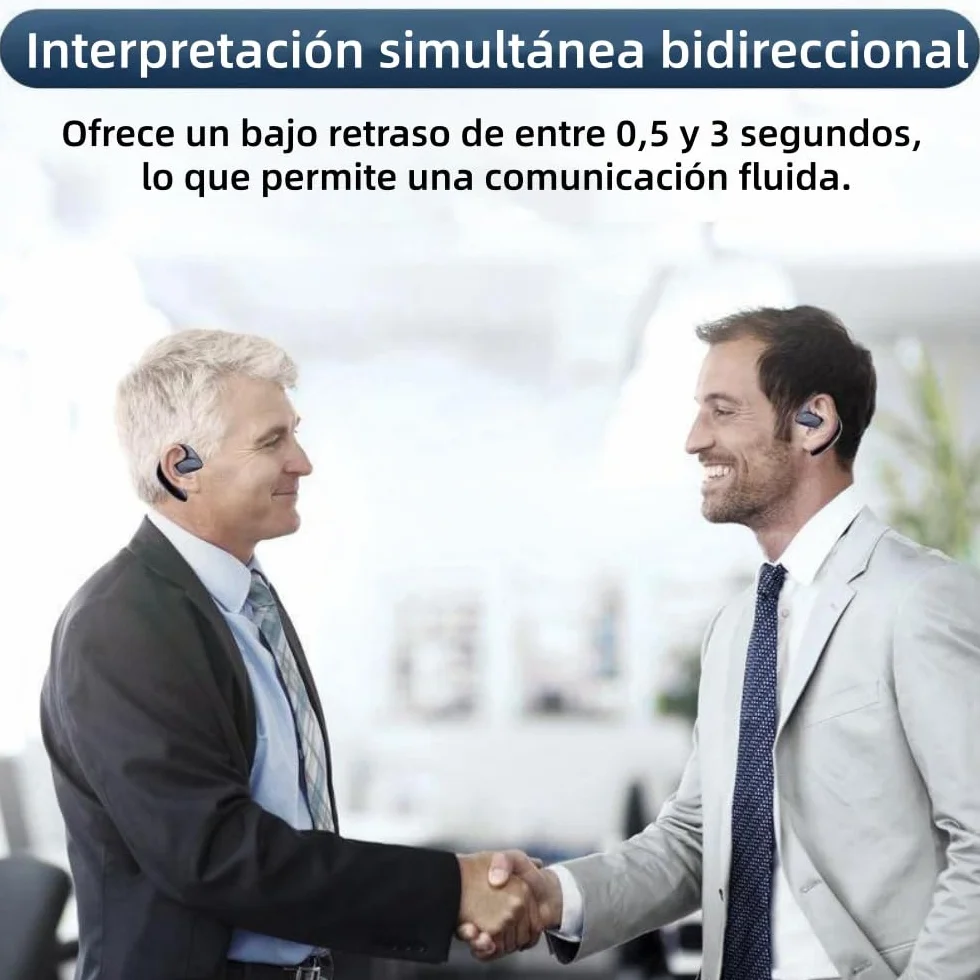 meacode ai Translation Earbuds- 156 Idiomas de traducción en Tiempo Real, portátiles y Recargables para Viajar, Negocios y Estudio