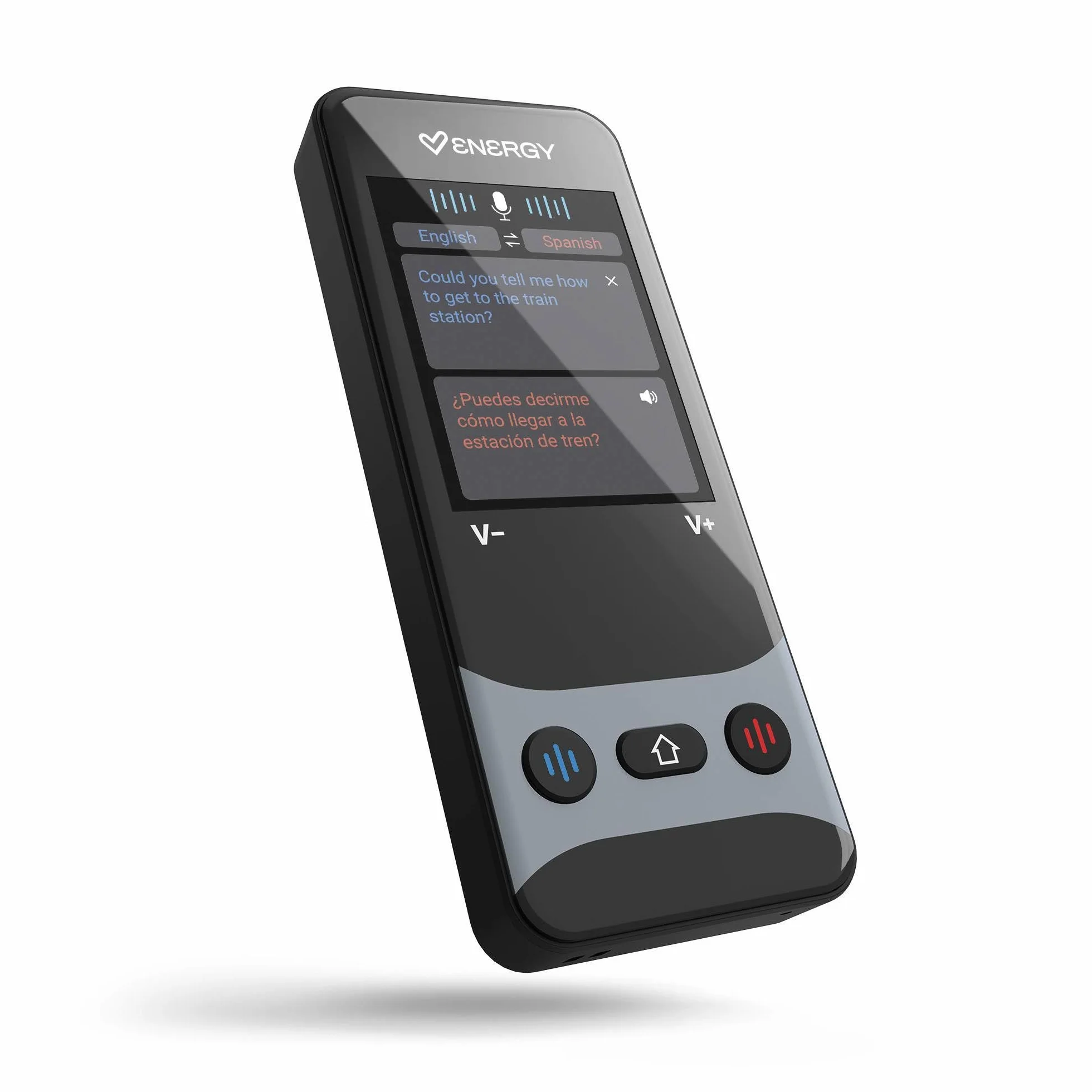Energy Sistem AI Translator Traductor de Idiomas Portatil con IA 160 Idiomas Incluidos Online y 21 Offline Traduccion por Voz en Tiempo Real Camara 5MP para Fotos Pantalla 2.4" Bluetooth