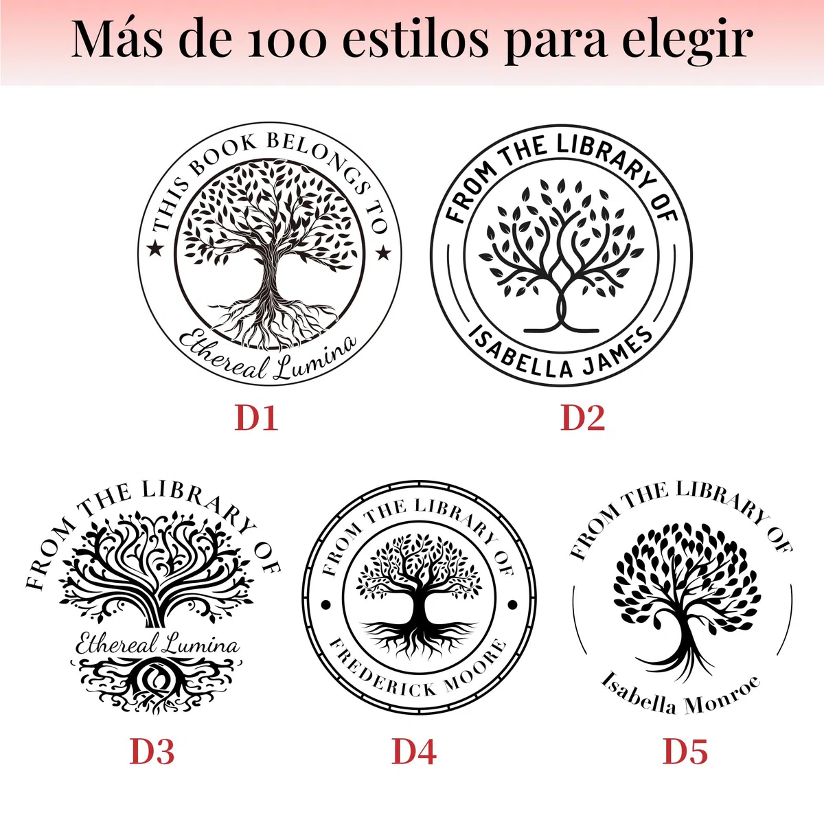 Easycosy Sello Libros Relieve Personalizado, Boda Embosador de Libros Ex Libris Personalizado, Sello en Relieve Personalizado con Nombre, Embosser para Libro
