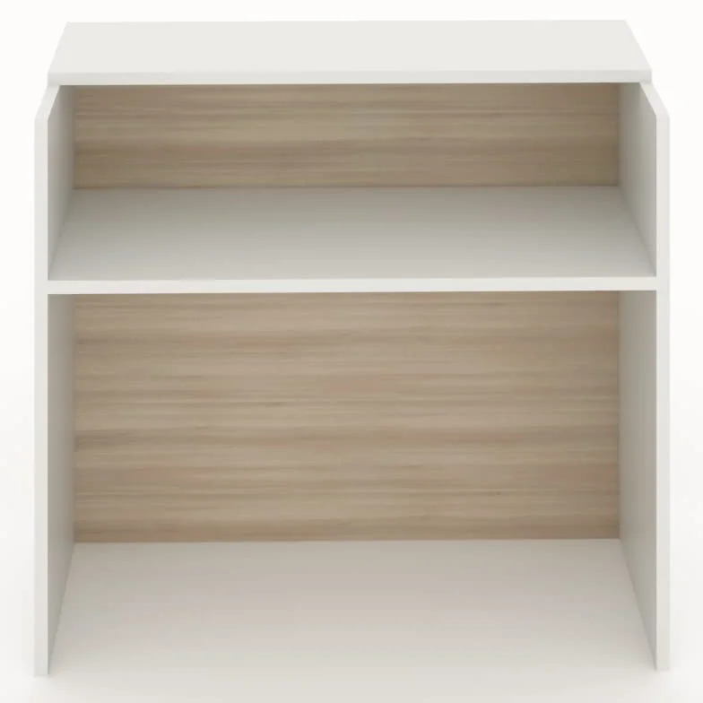 MOSTRADOR de Recepción y Oficina Laminado Color Acacia 25mm Grosor 125x105x50 cm