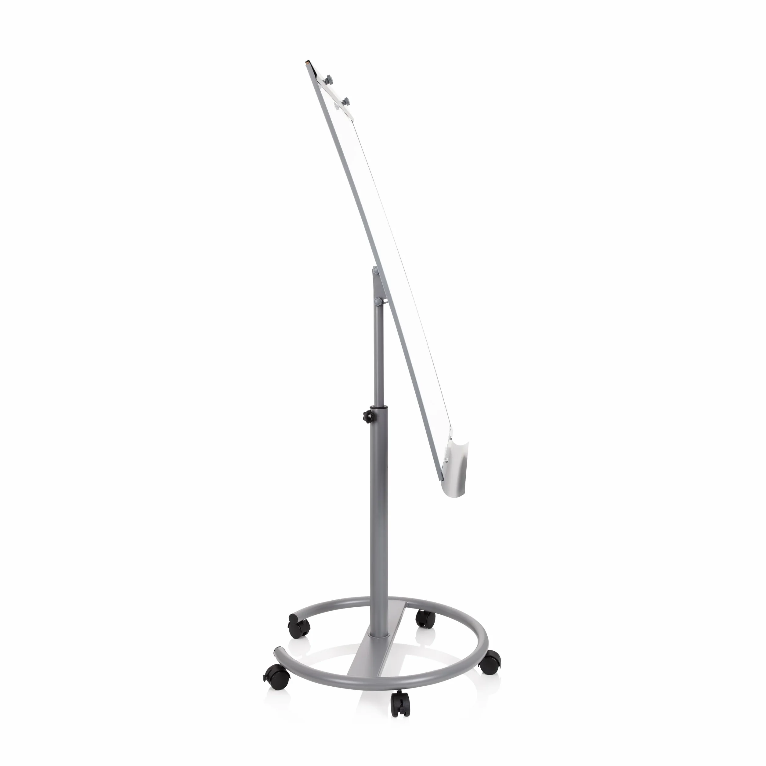 MULTIBOARD Pizarra magnética con caballete móvil y rotafolios 93,5 x 63 cm, altura regulable