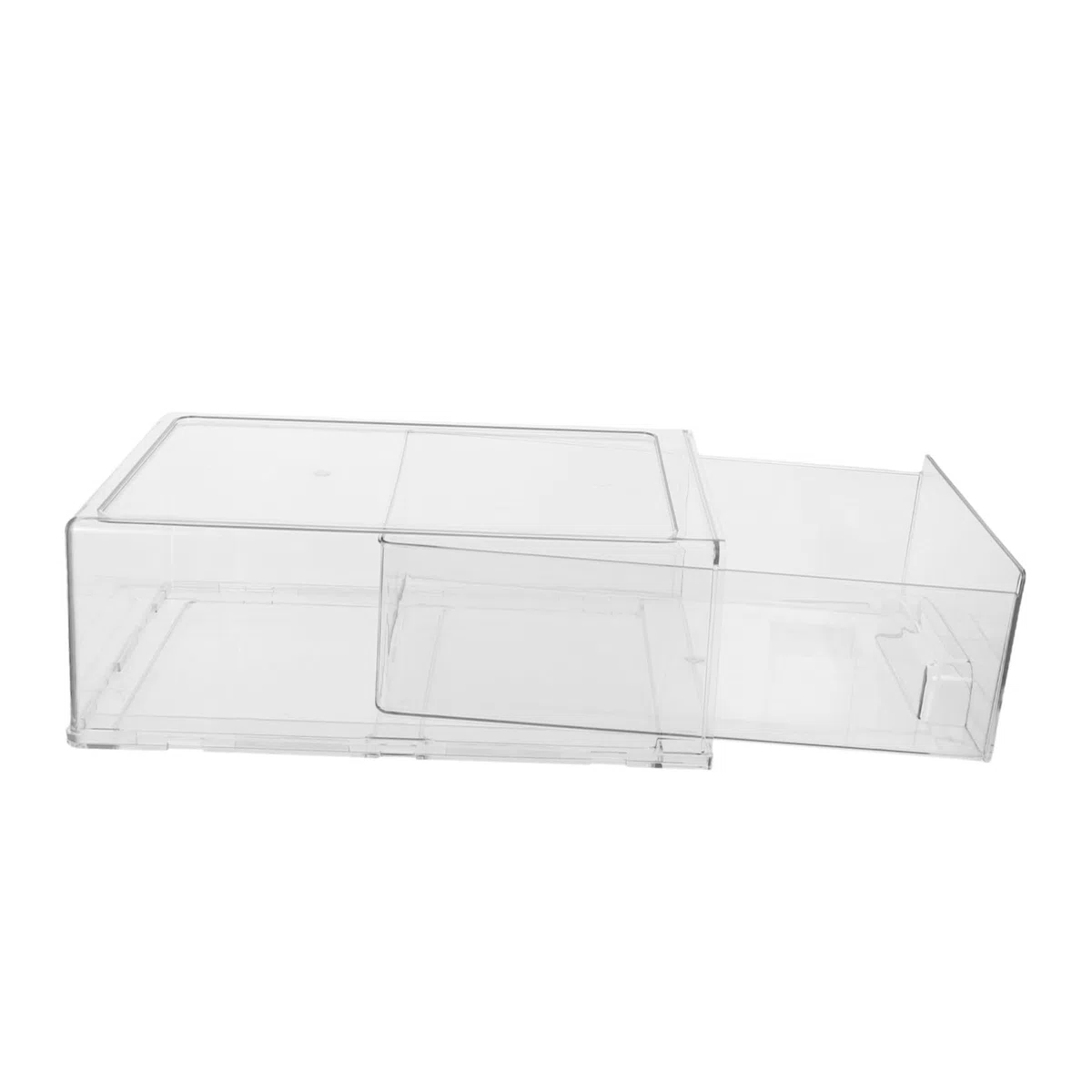 Operitacx Organizador de Cajones de Acrílico Transparente Gran Capacidad y Estructura Apilable para Maquillaje y Papelería en Oficina y Entorno Laboral