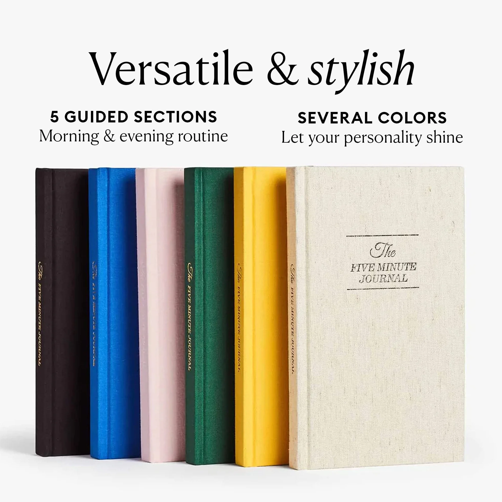 Intelligent Change The Five Minute Journal Original Daily Gratitude Journal for Happiness Mindfulness Reflection Daily Affirmations Undated Life Planner