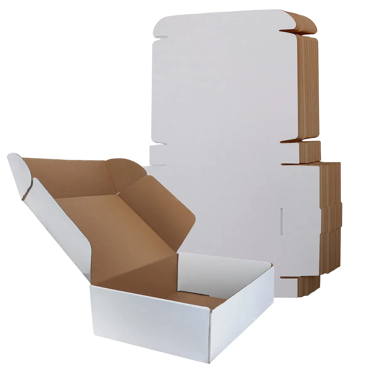 Cajas de envío pequeñas 11X8X2 Blanco Corrugado Mailer 25 Pack