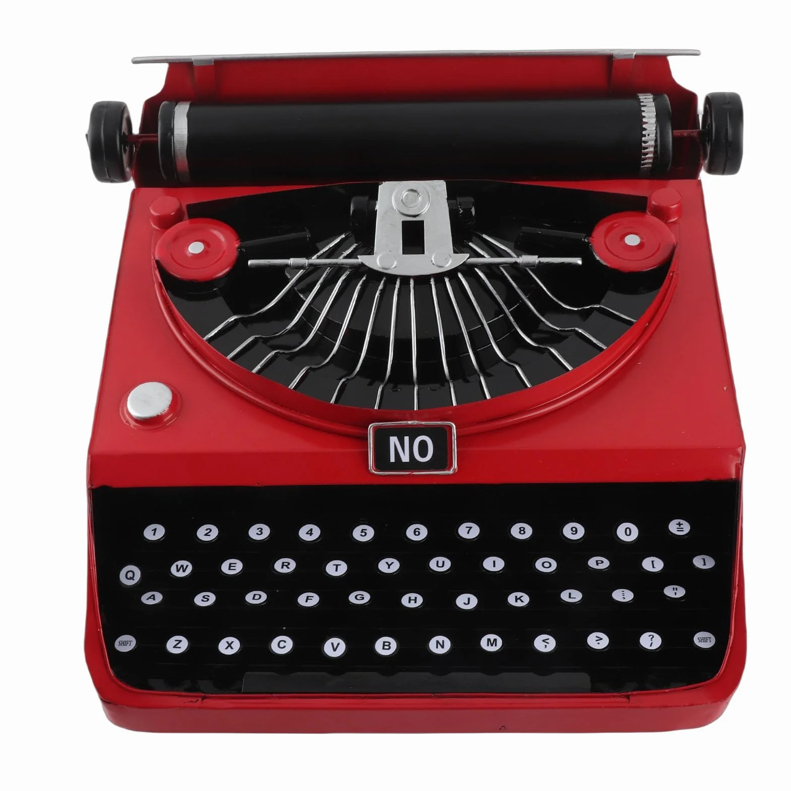 Modelo de Máquina de Escribir Manual Retro Clásico, Teclado y Decoración de Metal, Regalos para Aliviar el Estrés para Mujeres