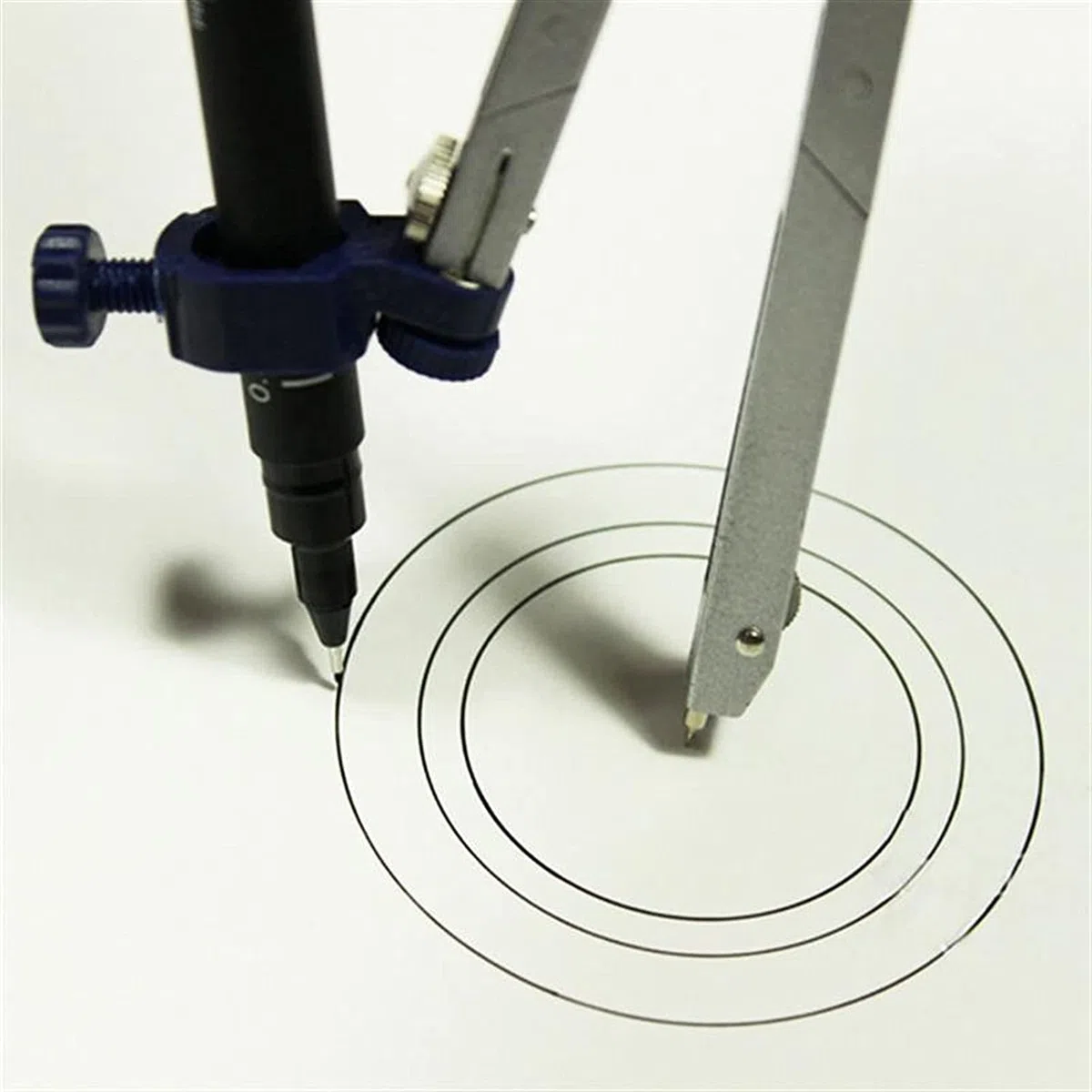 AKAZI Juego de geometría Brújula para geometría Juego de brújula Profesional Dibujo de precisión Brújula de Dibujo para Estudiantes Trabajador de Oficina (17x3x1cm) Juego de brújula