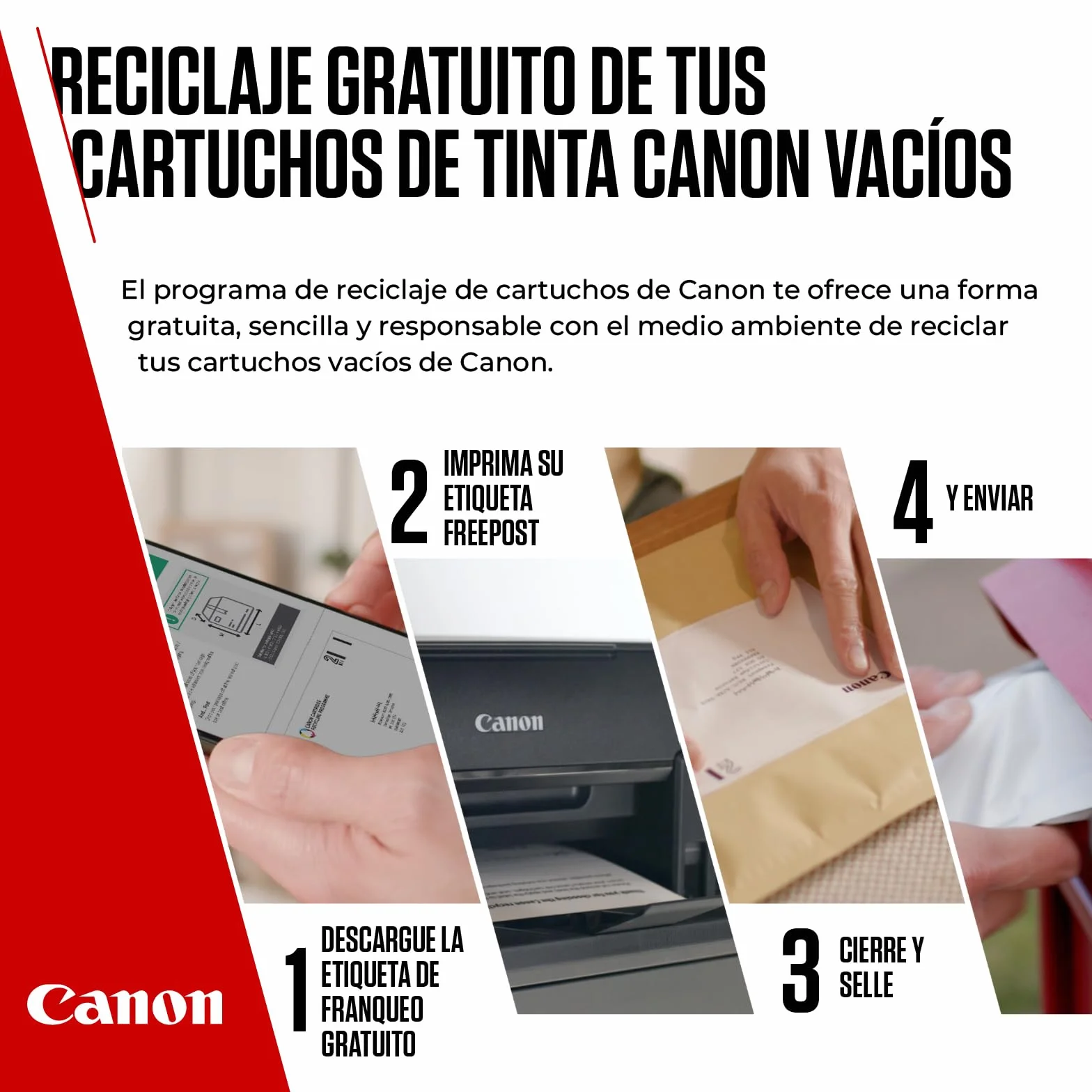 Canon Multipack Cartuchos de Tinta Originales PG-540/CL-541 - 2 Cartuchos (1 Negro, 1 Color) y Papel Fotográfico 4x6 (50 Hojas) para PIXMA