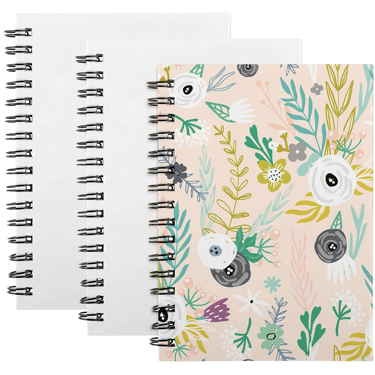 Zonon Cuadernos de sublimación A5, cuadernos en espiral, tapa dura, cuadernos de papel de escritura para escuela, oficina, hogar, suministros de viaje, 60 páginas (12 piezas)