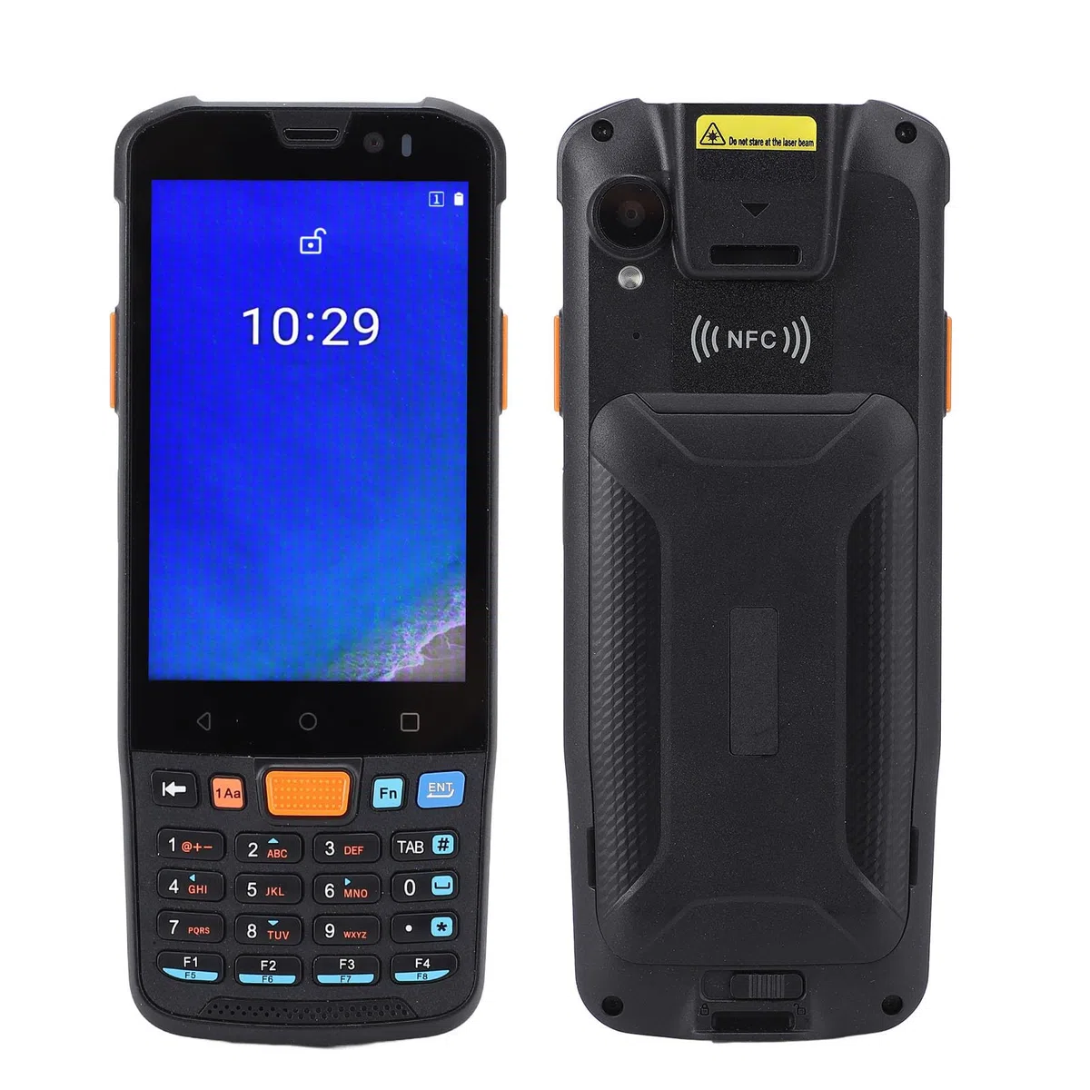 Garosa Escáner de Código de Barras 4GB+64GB Terminal Portátil Recolector de Datos Escáner de Inventario Lector de Código de Barras con Pantalla LCD de 4 Pulgadas Escaneo de Código QR
