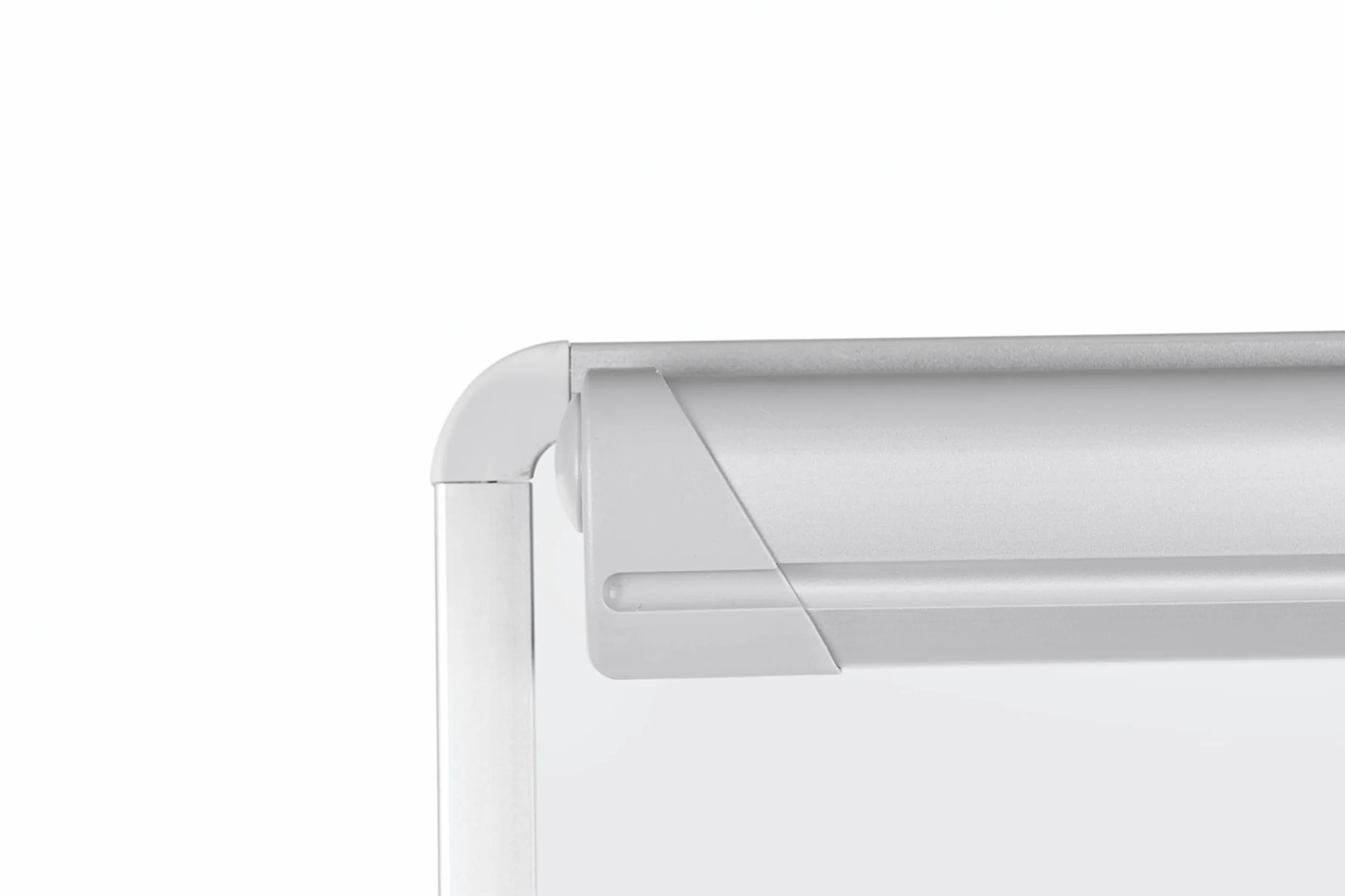 Bi-Office Earth Pizarra Blanca con caballete trípode para rotafolios, 70 x 100 cm (tamaño europeo), superficie no magnética, marco de aluminio y bandeja para rotuladores