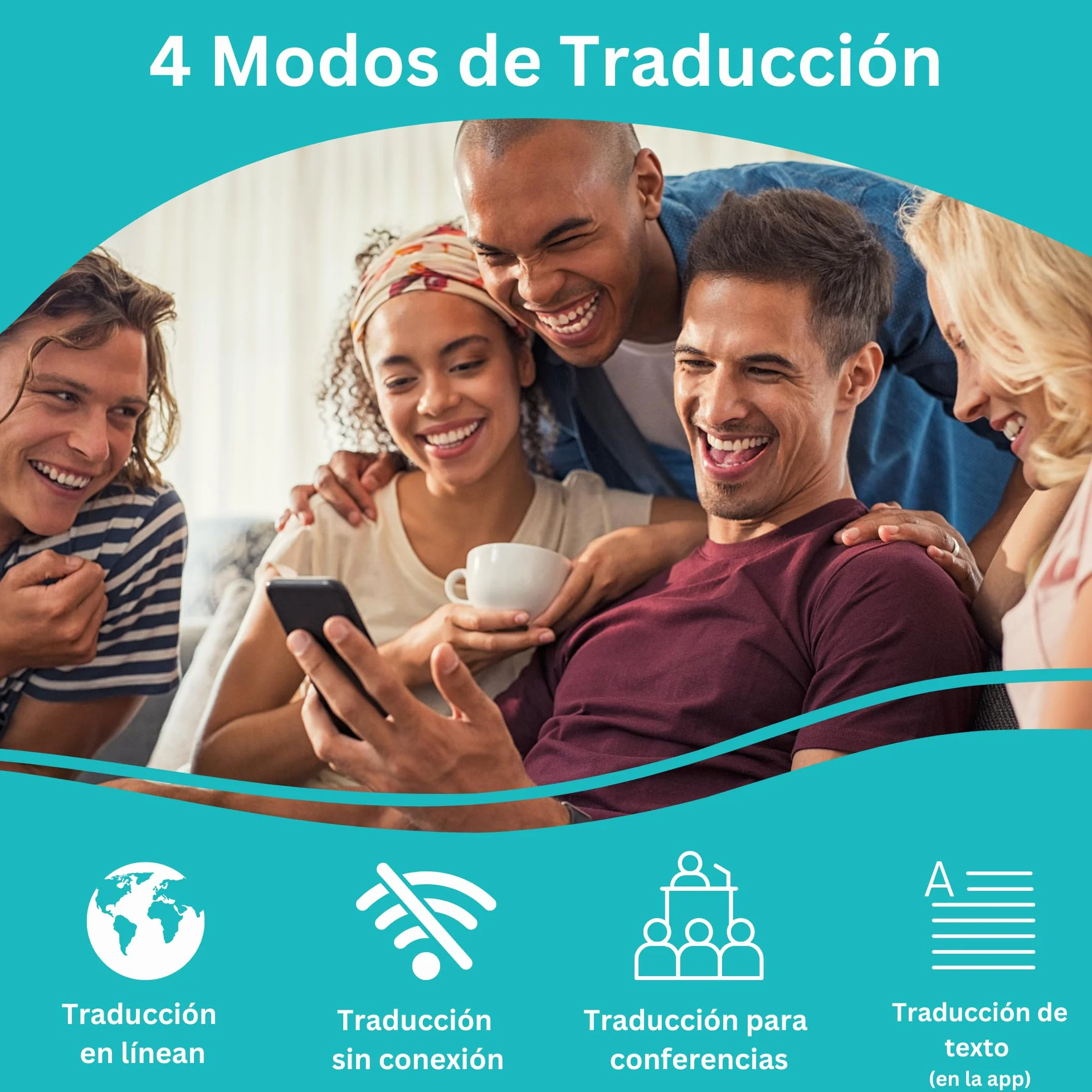 Enence Traductor Instantáneo Original, Muama Traductor Bidireccional de Inteligencia Artificial en Tiempo Real para 60+ Idiomas con Alta Precisión de Voz, Dispositivo Traductor Campeón de Pruebas