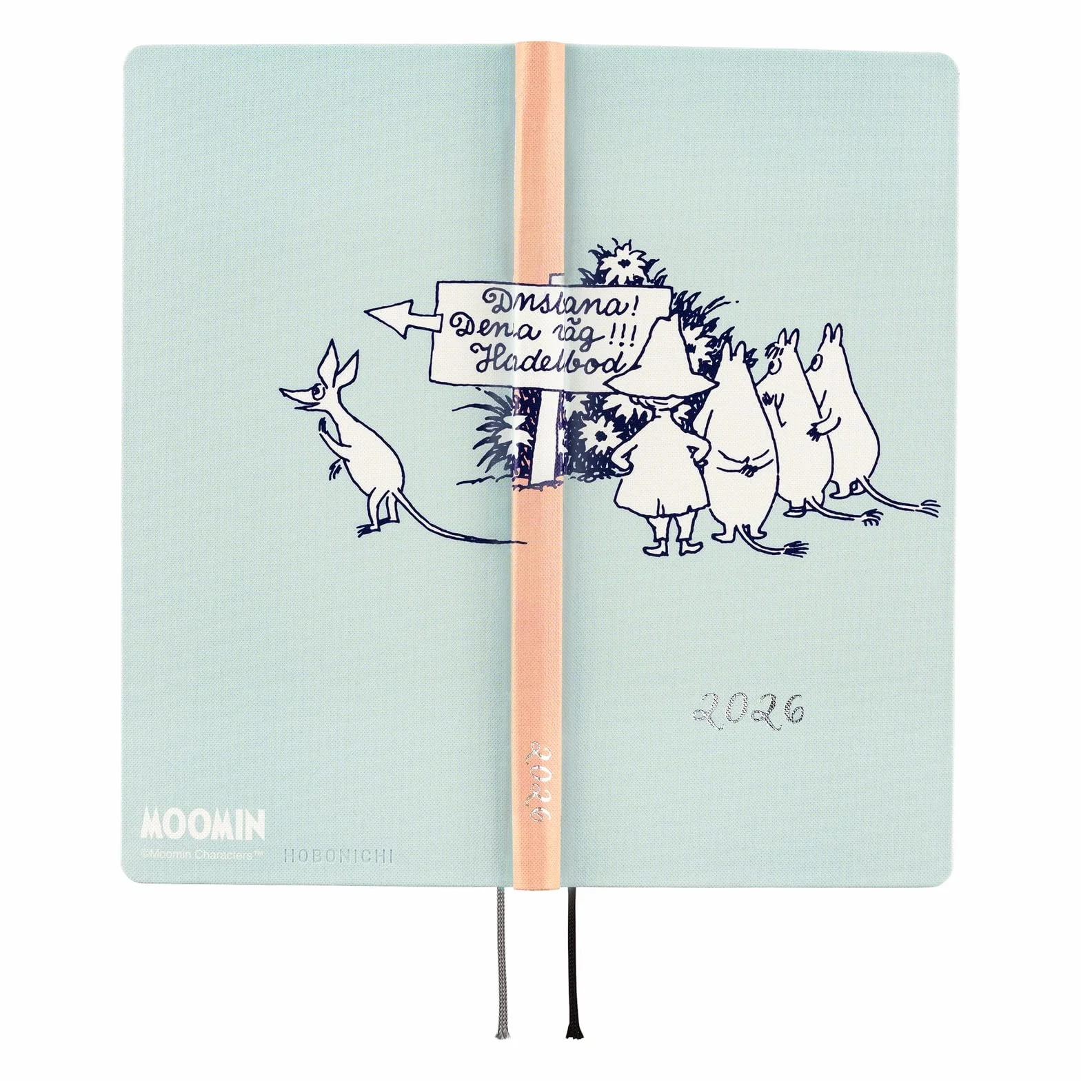 Hobonichi Techo 2026 Semanas - Moomin: Al salón de baile al aire libre (Inglés, Alto y Delgado, Comienzo en enero)