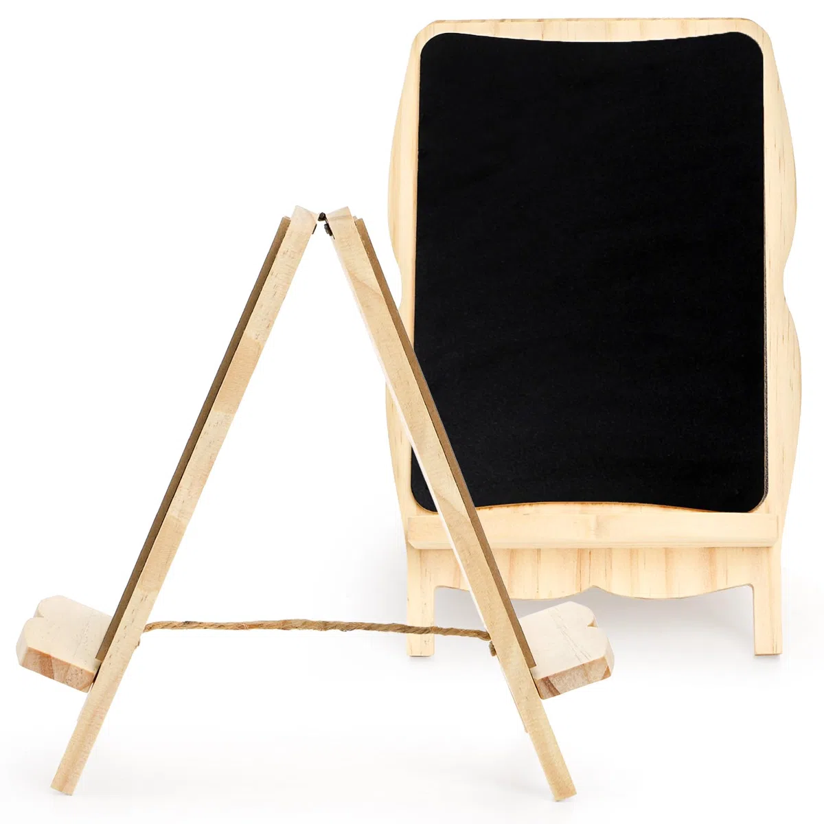 Tosnail Paquete de 2 letreros pequeños enmarcados de pizarra, pizarra de tiza de doble cara, tableros de anuncios decorativos, pizarra de madera rústica, tablero de menú pequeño para el hogar, cocina